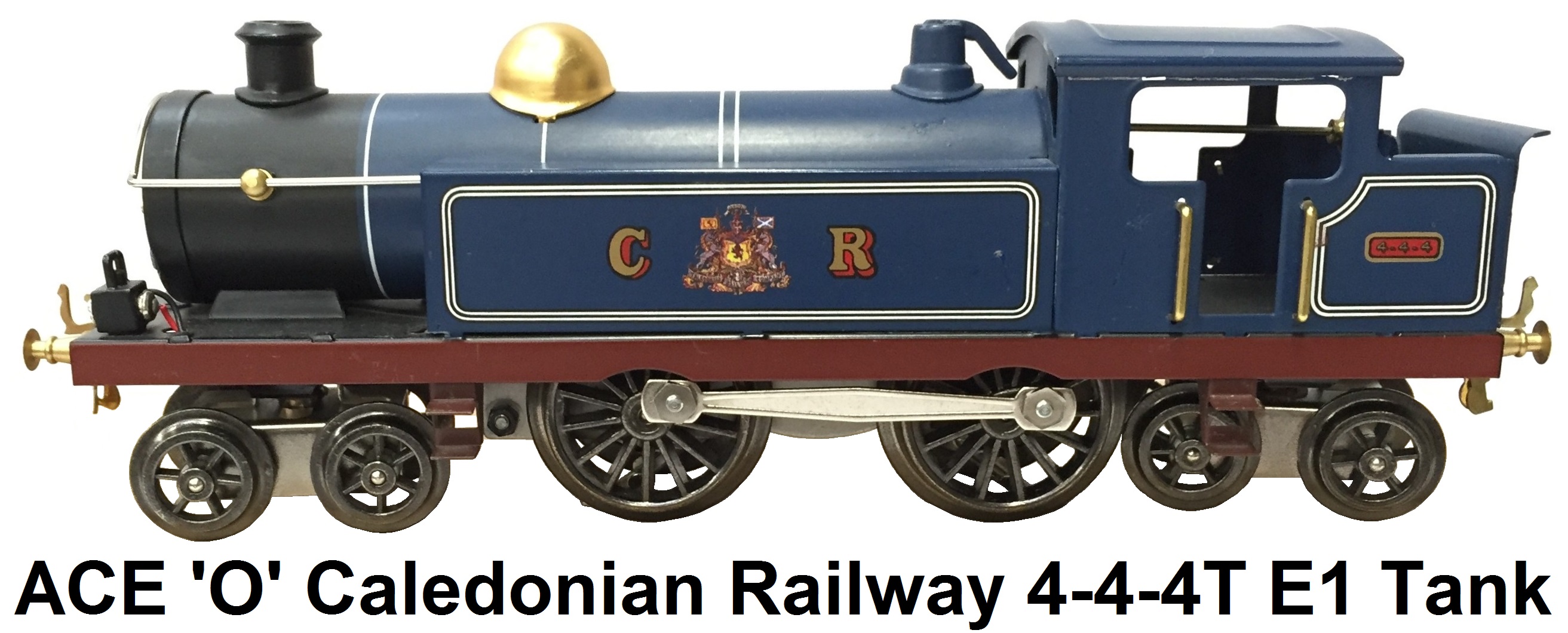 ACE Trains 'O' gauge E1 CR 3R Caledonian Railway Matt Blue 4-4-4T