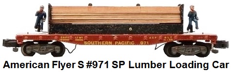American Flyer S gauge #971 Southern Pacific lumber unloading car