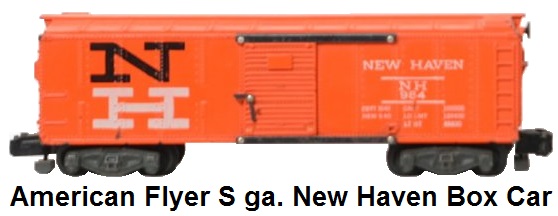 American Flyer 'S' gauge #24036 New Haven boxcar