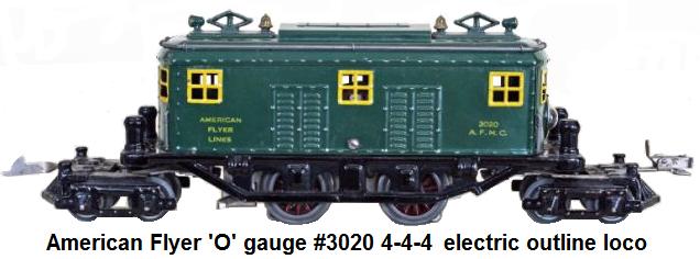 American Flyer 'O' gauge Electric outline 4-4-4 locomotive