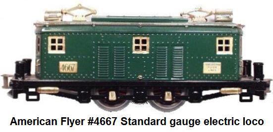 American Flyer Standard gauge #4667 electric outline locomotive