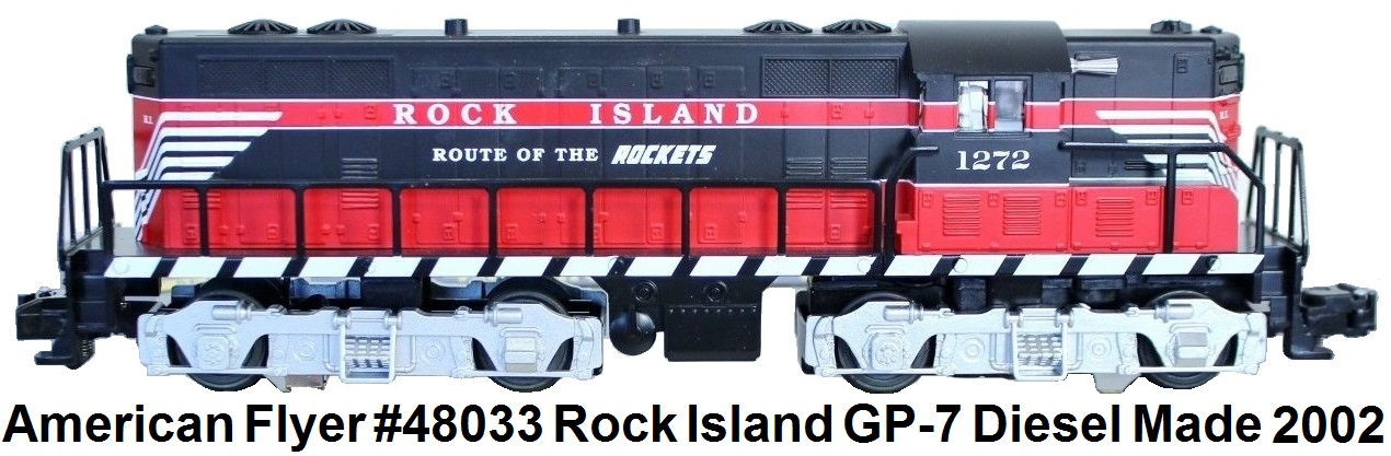 American Flyer 'S' gauge #6-48033 Rock Island GP-7 Diesel catalogued 2002 by Lionel