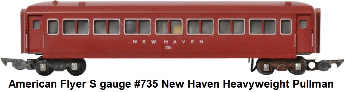 American Flyer S gauge #735 New Haven Heavyweight Pullman Car
