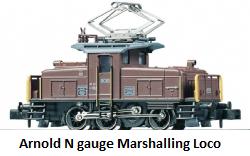 Arnold Electric marshalling locomotive, SBB series Ee 3-3 HN2013 in N gauge