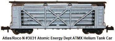 Atlas N #3031 Atomic Energy Dept ATMX Helium Tank Car by Roco