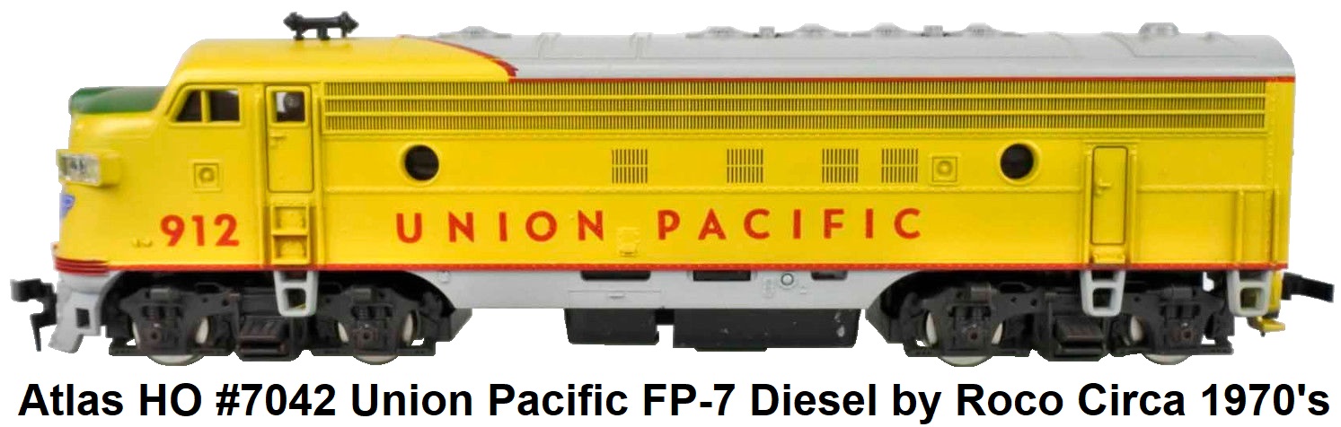 Atlas HO #7042 Union Pacific FP-7 Diesel Loco RN 912 by Roco Circa 1970's