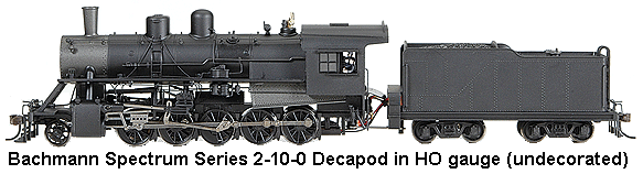 Bachmann Spectrum Series Walthers 2-10-0 Decapod in HO gauge