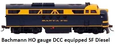 Bachmann FT-A DCC Equipped Santa Fe diesel 60139 in HO gauge