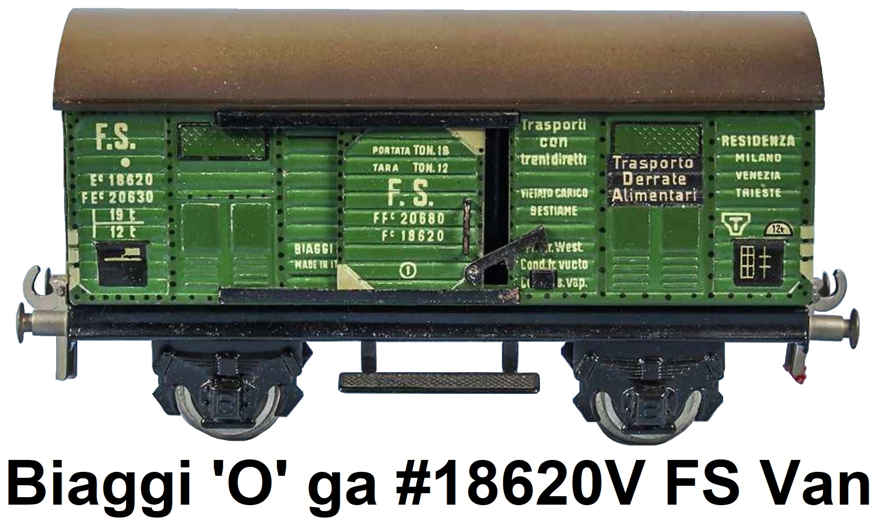 Biaggi 'O' gauge #18620V FS goods van