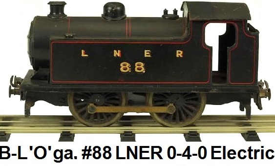 Bassett-Lowke #88 LNER 0-4-0 Tank electric in 'O' gauge