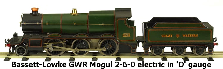 Bassett-Lowke GWR Mogul 2-6-0 electric in 'O' gauge