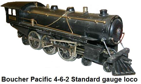 Boucher #2500 Pacific 4-6-2 standard gauge locomotive