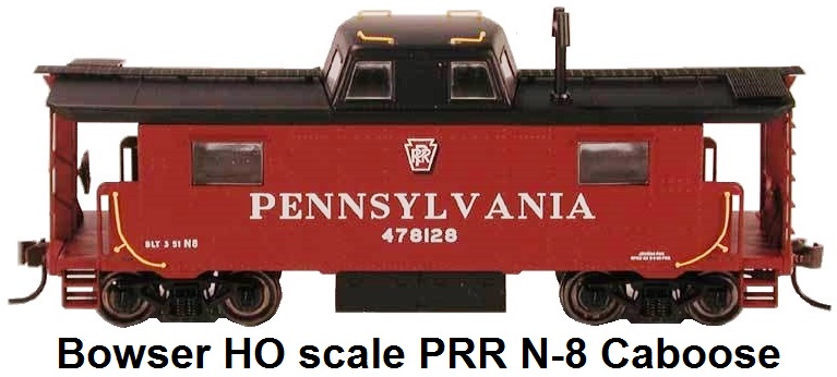 Bowser HO scale PRR N-8 Chesapeake Region Caboose #478175