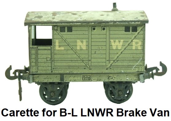 Carette for Bassett-Lowke LNWR Brake Van