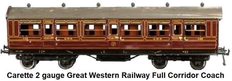Carette 2 gauge Great Western Railway Full Corridor Coach