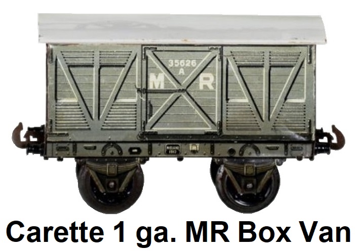 Carette 1 gauge 13470/1 Midland Railway box van goods wagon