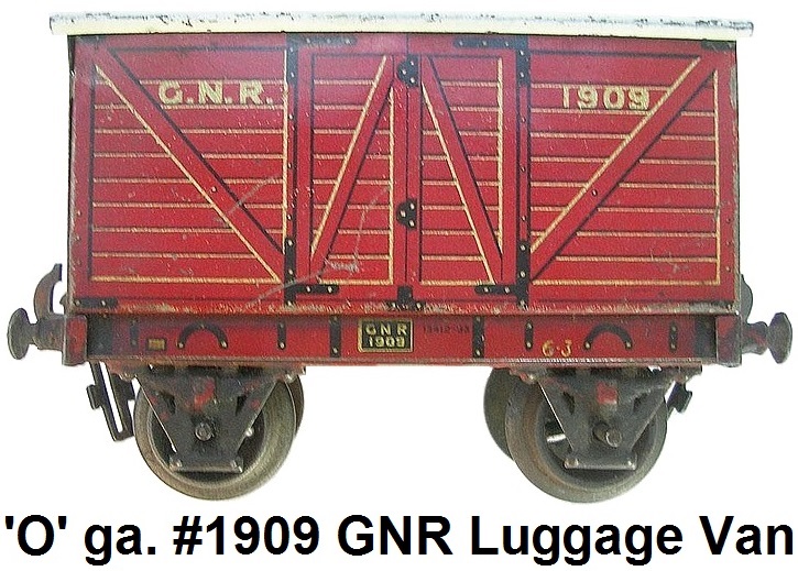 Carette 'O' gauge #1909 Great Northern Railway Luggage Van