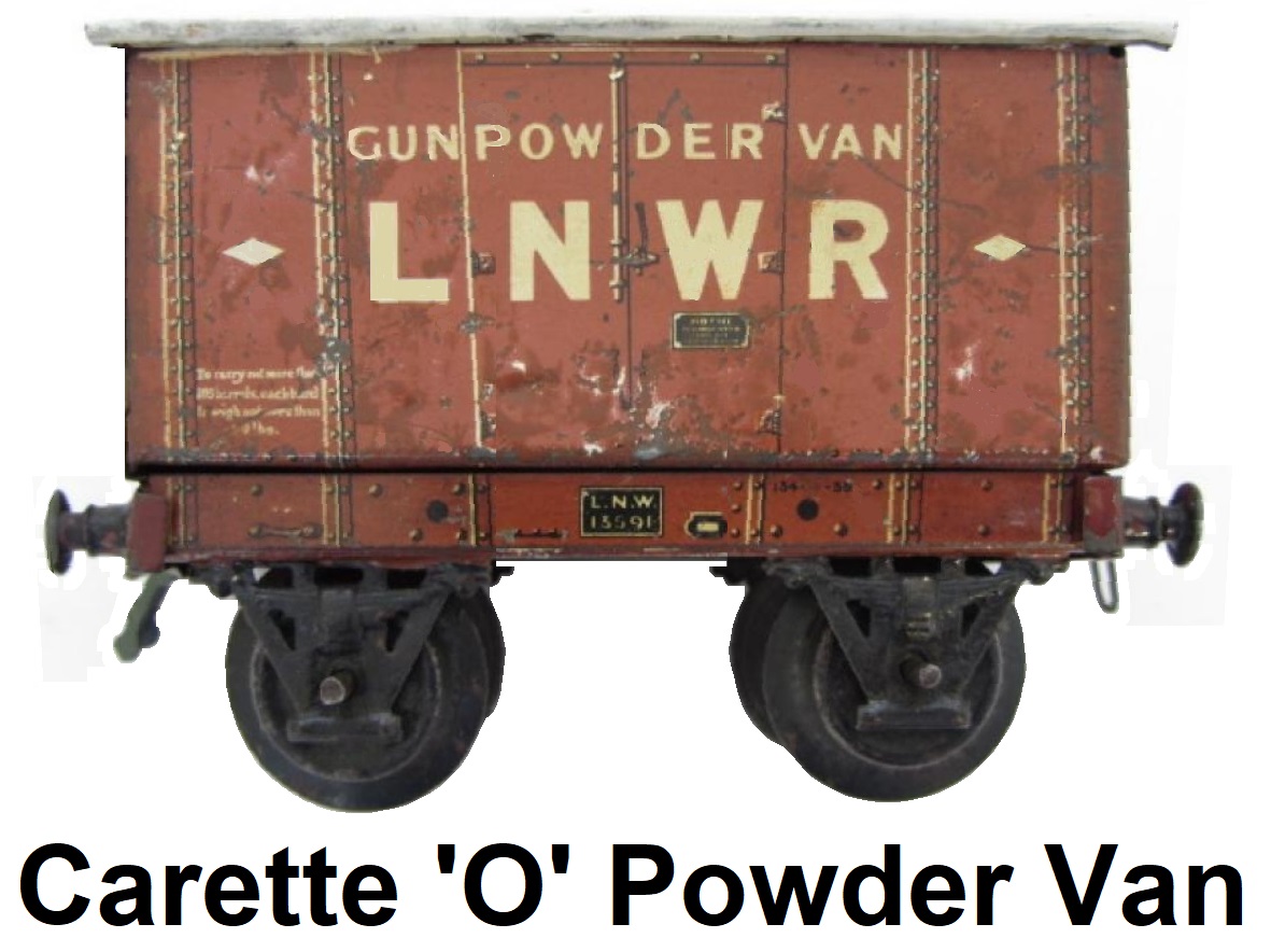 Carette 'O' gauge London & North West Railway Gunpowder Van