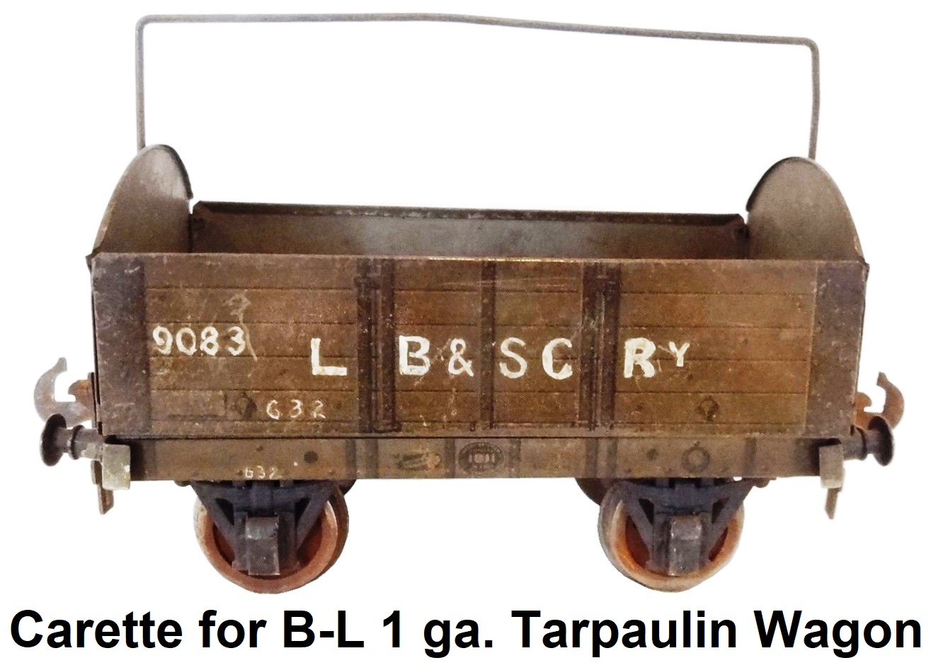 Carette for Bassett-Lowke Gauge 1 LB&SCRy Tarpaulin Wagon #9083