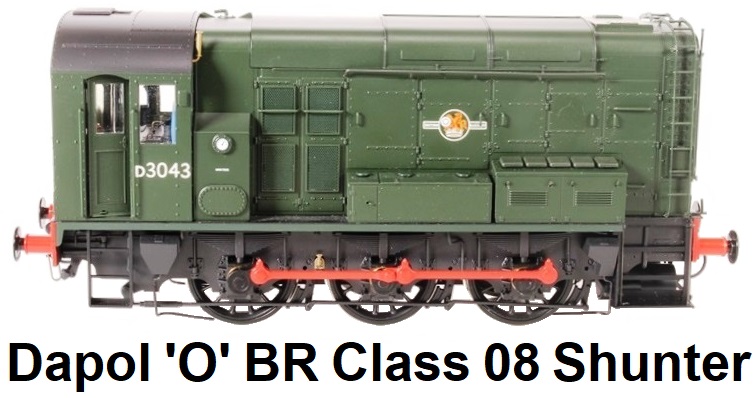 Dapol 'O' gauge Class 08 shunter BR green locomotive