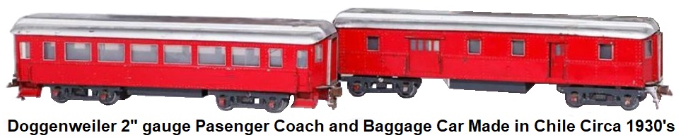 Doggenweiler 2″ gauge passenger cars