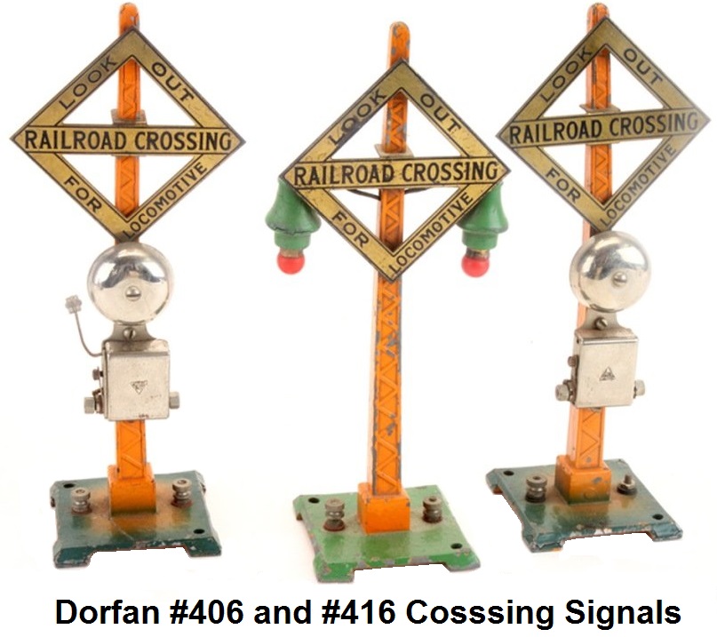 Dorfan #406 and #416 Railroad Crossing Signals