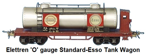 Elettren 'O' gauge Standard-Esso Tank Wagon