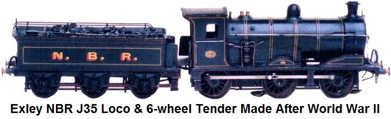 Exley North British Rail J35 locomotive and 6-wheel tender