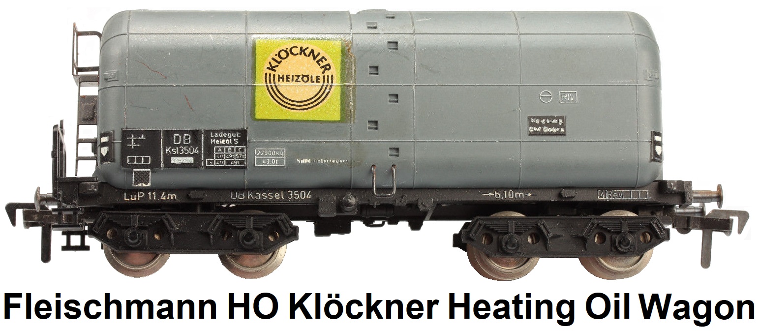 Fleischmann HO gauge Classic Tank Wagon 3504 Klöckner Heating Oil