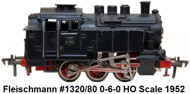 Fleischmann #1320/80 0-6-0 Locomotive HO scale circa 1952