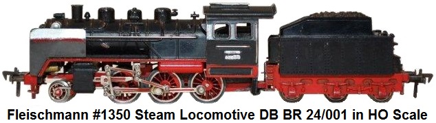 Fleischmann #1350 steam locomotive DB BR 24/001 in HO scale