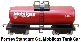 Forney Standard gauge Tinplate Mobilgas Tank Car