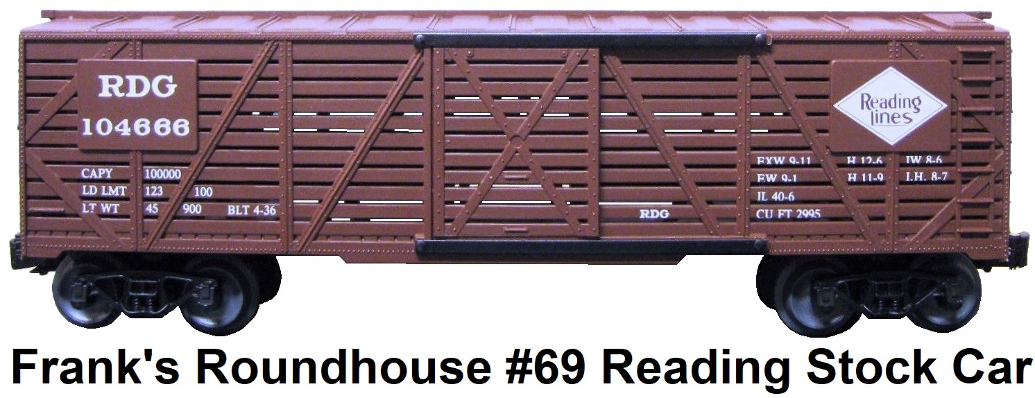 Frank's Roundhouse #69 Reading Lines #104666 Stock Car
