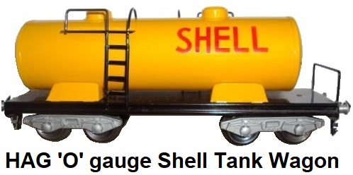HAG 'O' gauge 8-wheeled Shell tank wagon