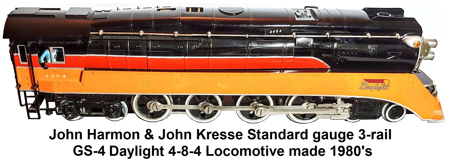 John Harmon & John Kresse Standard gauge GS-4 Southern Pacific Daylight loco circa 1980's