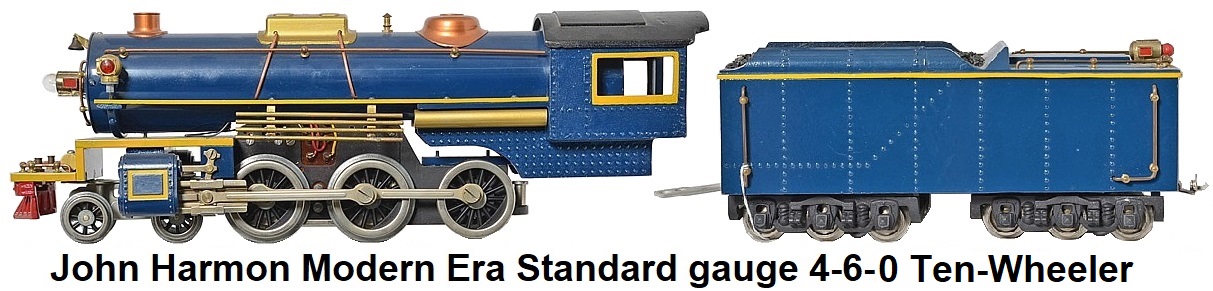 John Harmon Modern Era Standard Gauge 4-6-0 Ten-Wheeler Steam Locomotive