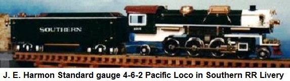 J. E. Harmon Standard gauge 4-6-2 Pacific in Southern livery
