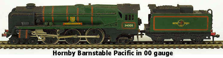 Hornby Barnstable Pacific in '00' gauge