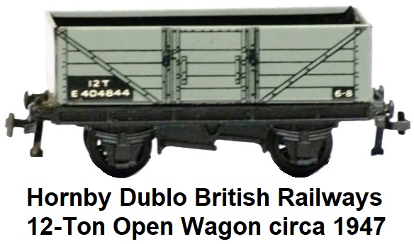 Hornby Dublo 32075 E404844 BR 12-Ton Open Wagon circa 1947