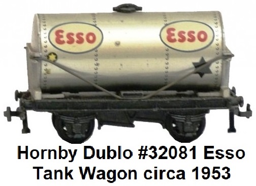 Hornby Dublo 32081 ESSO Tank Wagon circa 1953