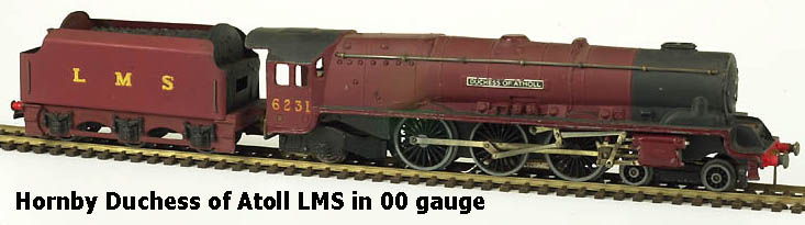 Hornby Duchess of Atoll LMS in 'OO' gauge