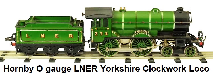 Hornby 'O' gauge LNER Yorkshire clockwork Loco