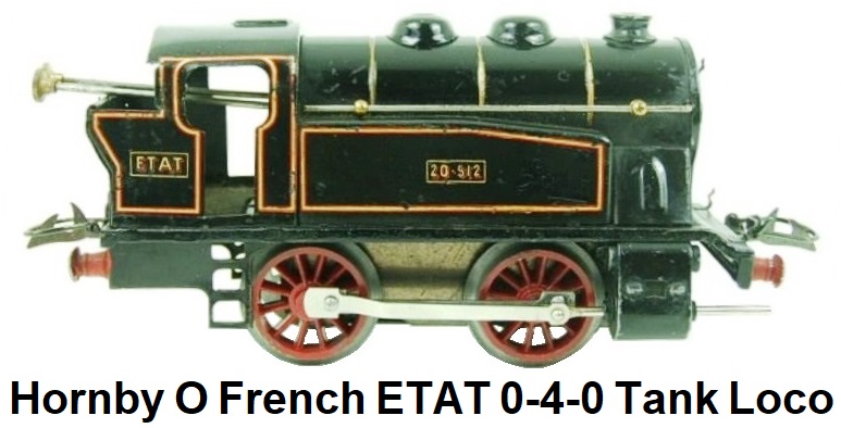 Hornby 'O' gauge French ETAT 0-4-0 #1 Tank Loco RN 20-512