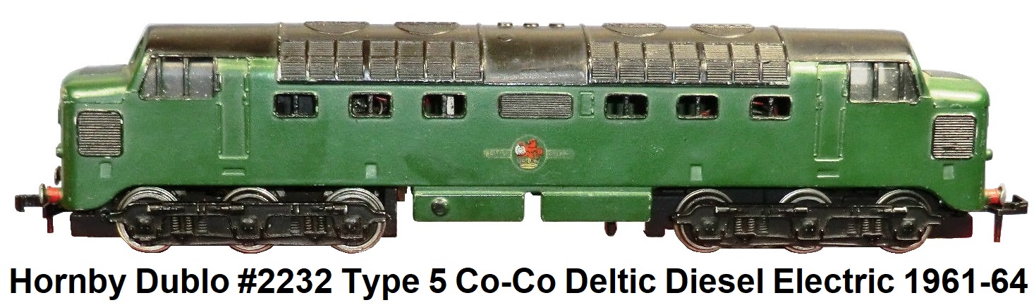 Hornby Dublo #2232 Type 5 Co-Co Deltic Diesel Electric Loco 1961-64