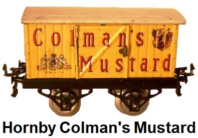 Hornby 'O' gauge Colman's Mustard Van
