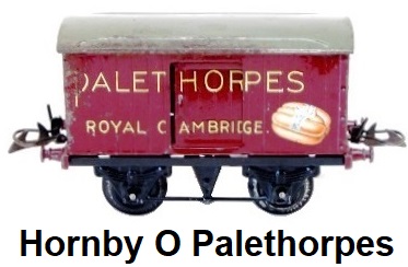 Hornby O gauge WA1109 Private Owner Van Palethorpes Sausages