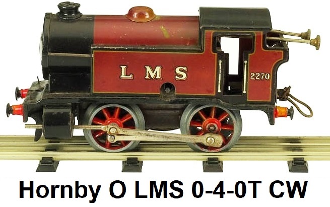 Hornby 0-4-0 LMS clockwork tender in 'O' gauge