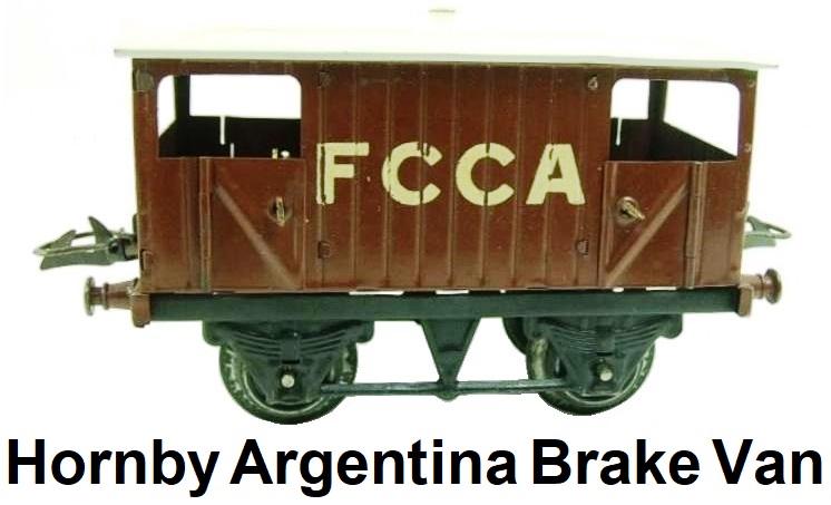 Hornby Argentina FCCA Brake Van in O gauge