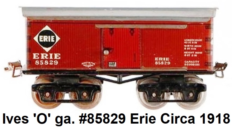 Ives 'O' gauge 7 inch lithographed tinplate 64 series #85829 Erie