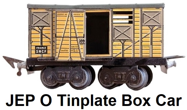 JEP 'O' gauge tinplate box car